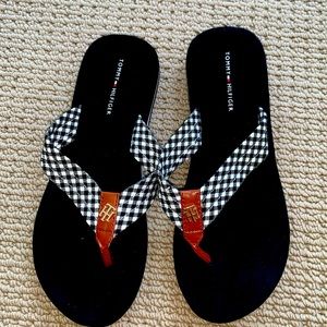 Tommy Hilfiger Checkered Flip Flops